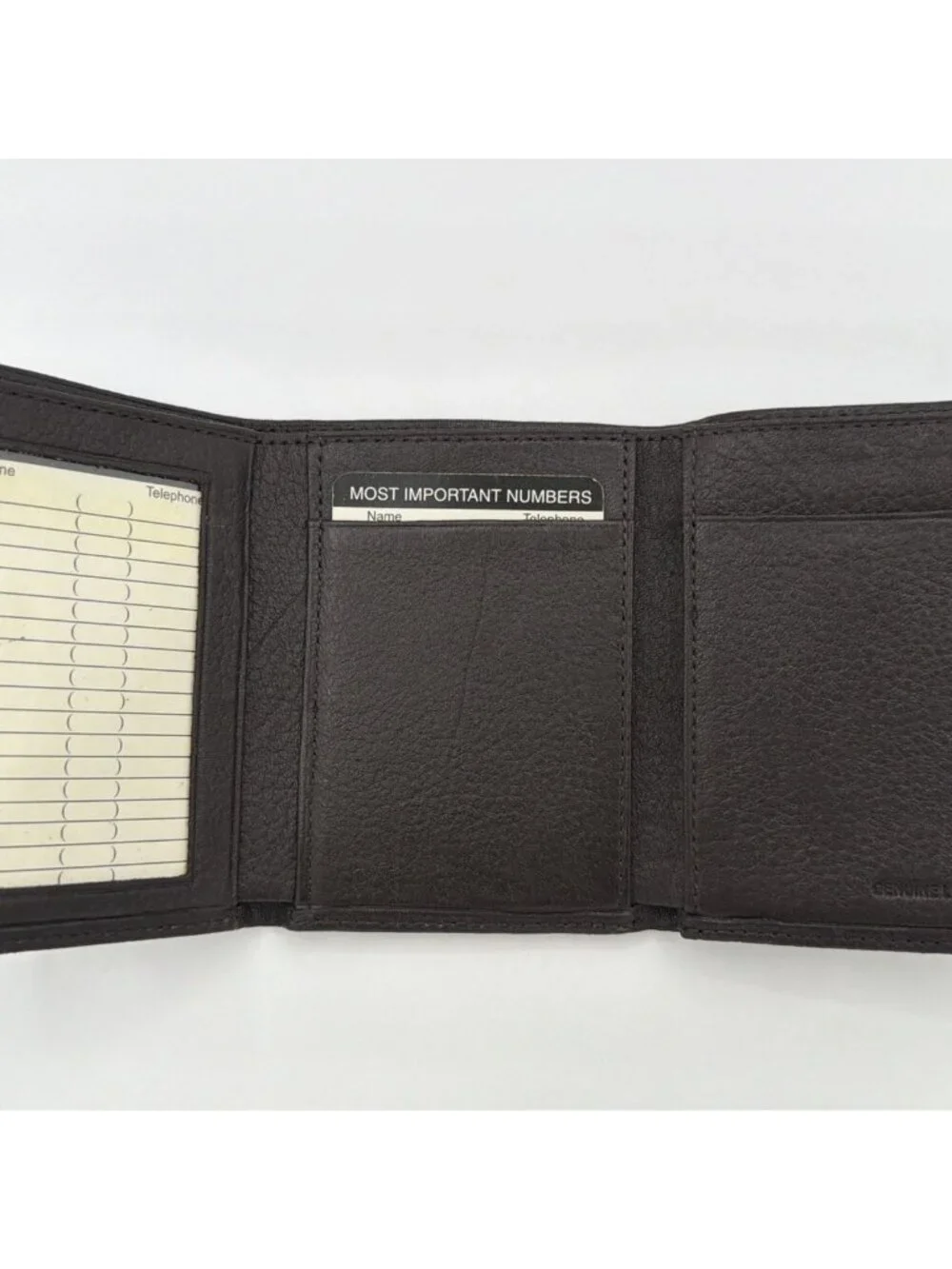 Wilson’s Bi-fold Leather Wallet, Dark Brown